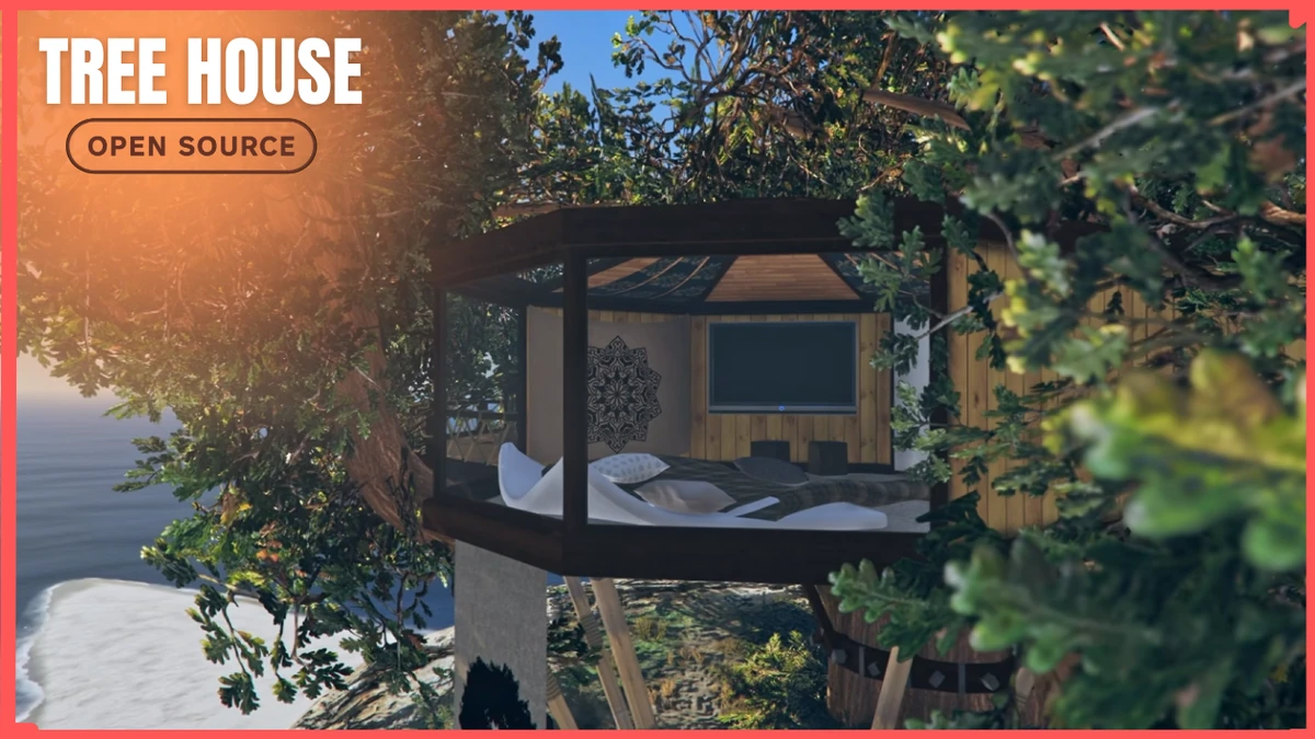 TREE HOUSE MLO FiveM | Hidden Forest Treehouse | Open Source